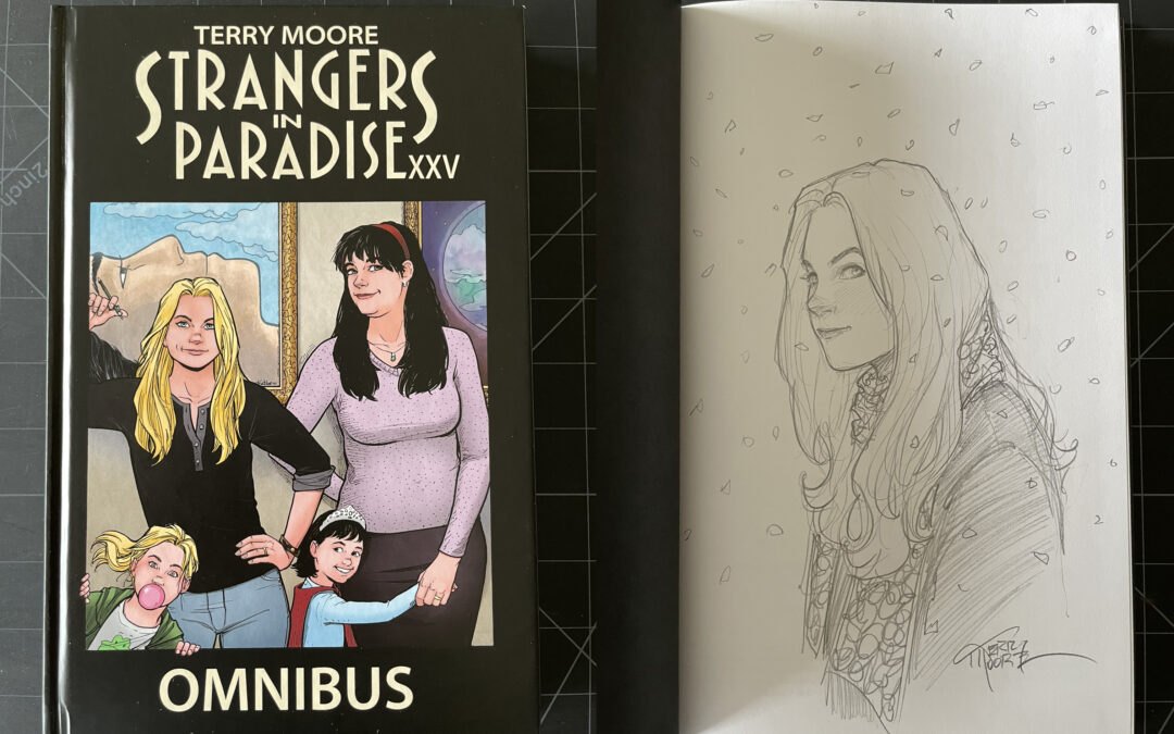 **SOLD**Strangers In Paradise XXV Hardcover with Katchoo Remarque